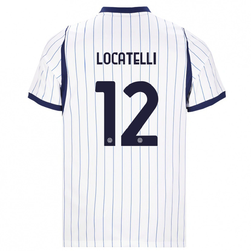 Danxen Kinder Tommaso Locatelli #12 Weiß Dunkelblau Auswärtstrikot Trikot 2026/27 T-Shirt Österreich