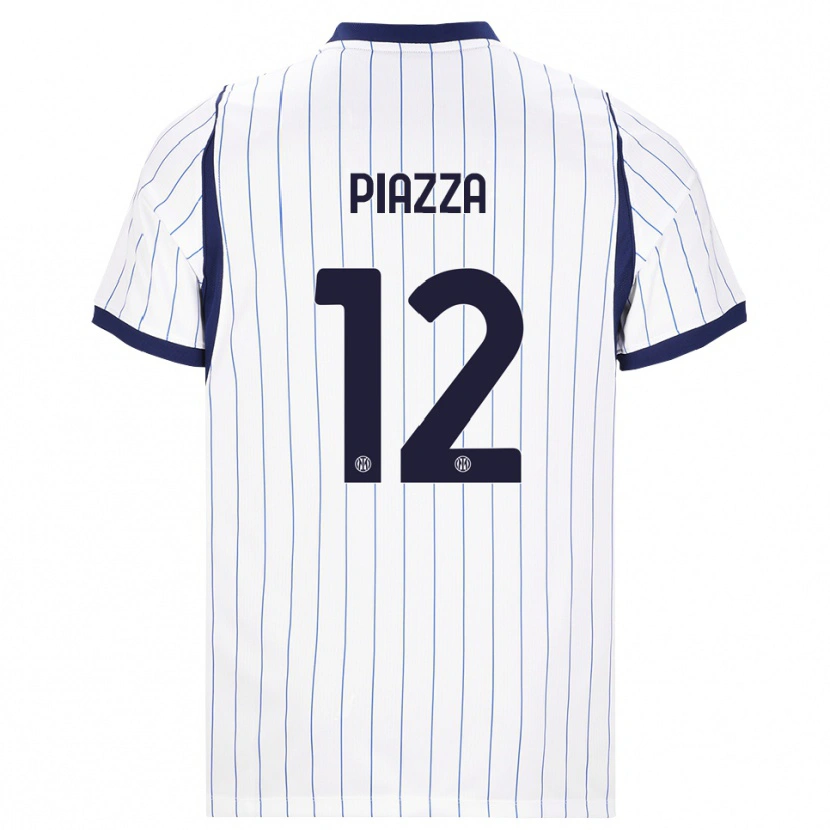 Danxen Kinder Alessia Piazza #12 Weiß Dunkelblau Auswärtstrikot Trikot 2026/27 T-Shirt Österreich