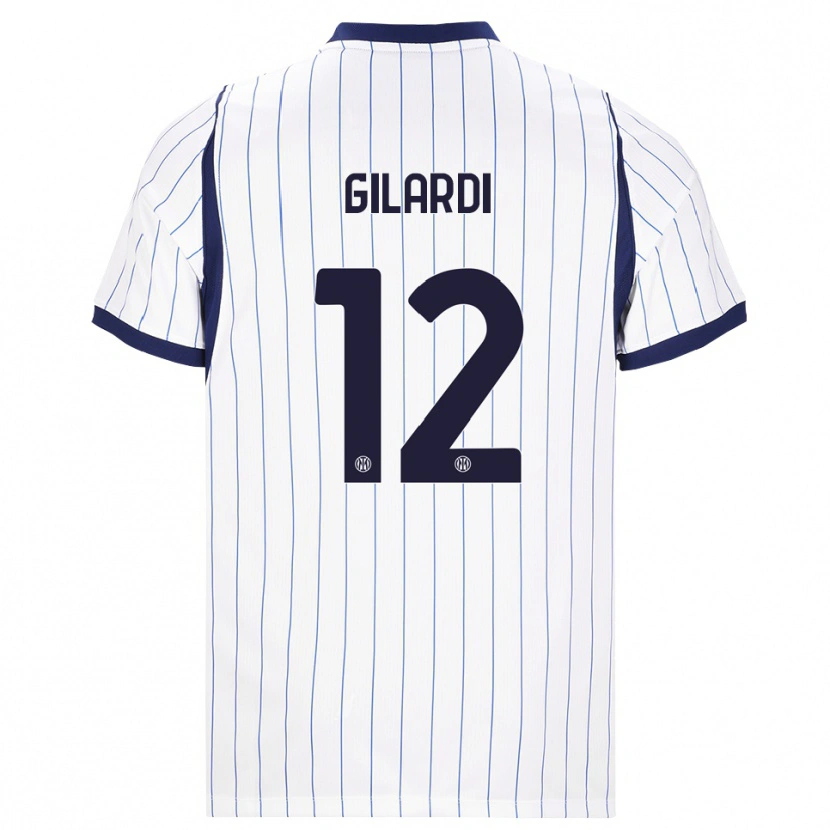 Danxen Kinder Astrid Gilardi #12 Weiß Dunkelblau Auswärtstrikot Trikot 2026/27 T-Shirt Österreich