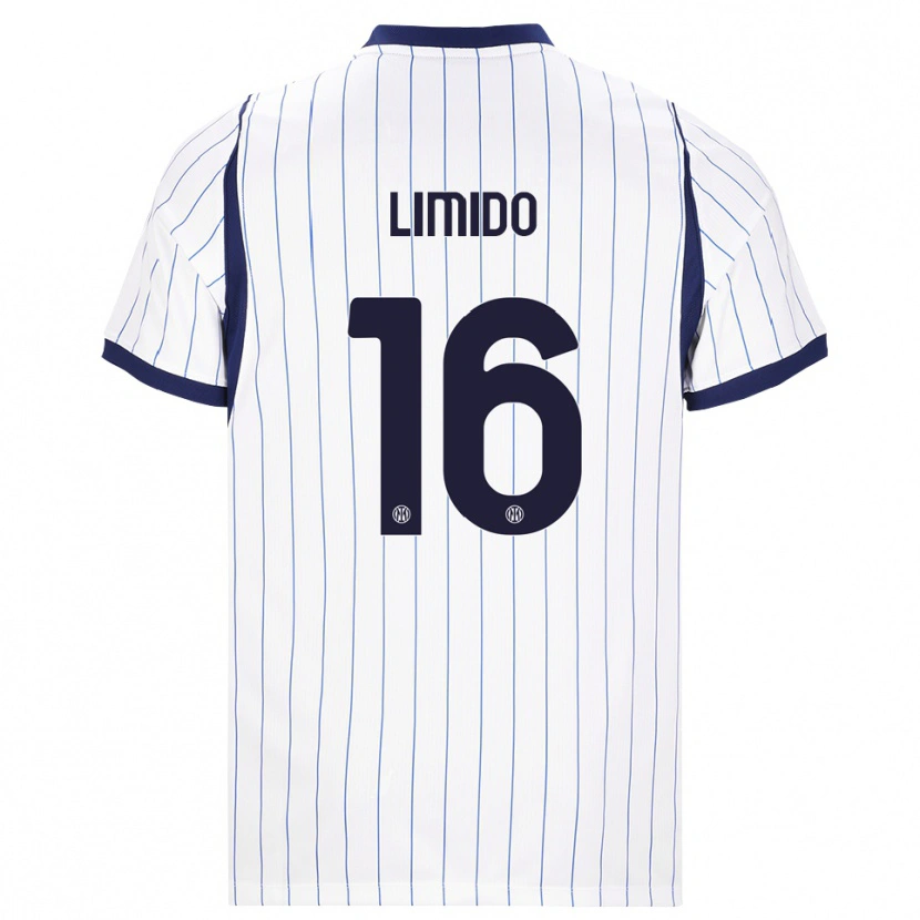 Danxen Kinder Federico Limido #16 Weiß Dunkelblau Auswärtstrikot Trikot 2026/27 T-Shirt Österreich