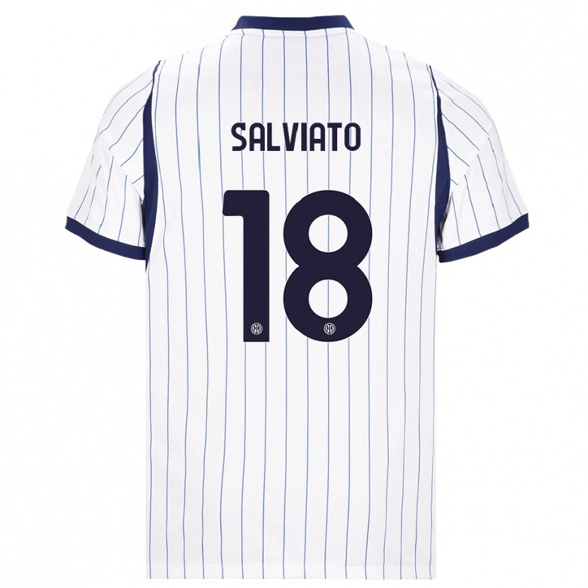Danxen Kinder Gabriel Salviato #18 Weiß Dunkelblau Auswärtstrikot Trikot 2026/27 T-Shirt Österreich