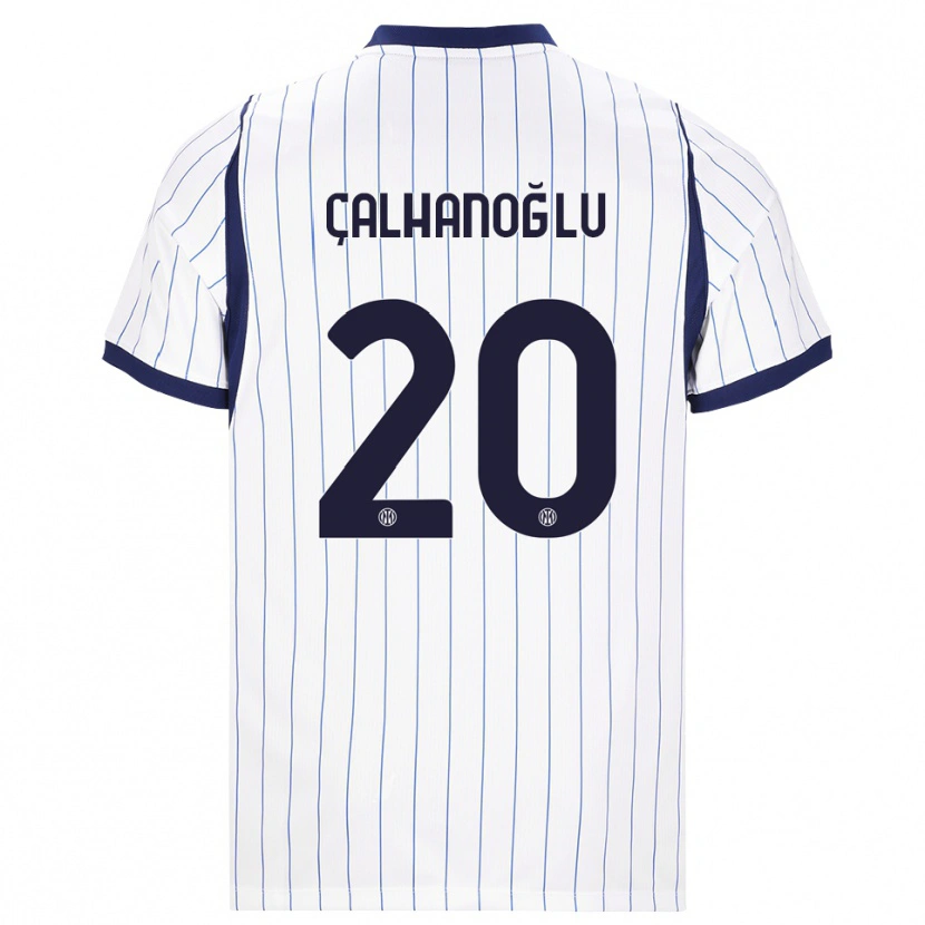 Danxen Kinder Hakan Çalhanoğlu #20 Weiß Dunkelblau Auswärtstrikot Trikot 2026/27 T-Shirt Österreich