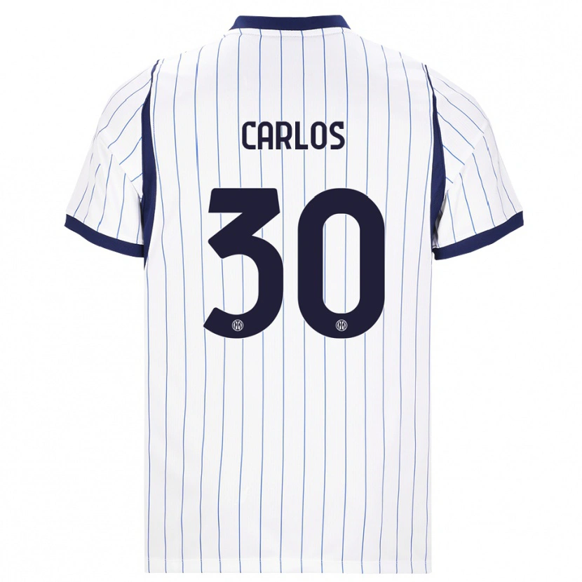 Danxen Kinder Carlos Augusto #30 Weiß Dunkelblau Auswärtstrikot Trikot 2026/27 T-Shirt Österreich