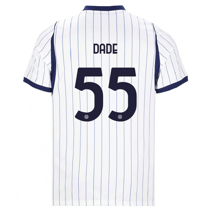 Danxen Kinder Emmanuel Dade #55 Weiß Dunkelblau Auswärtstrikot Trikot 2026/27 T-Shirt Österreich