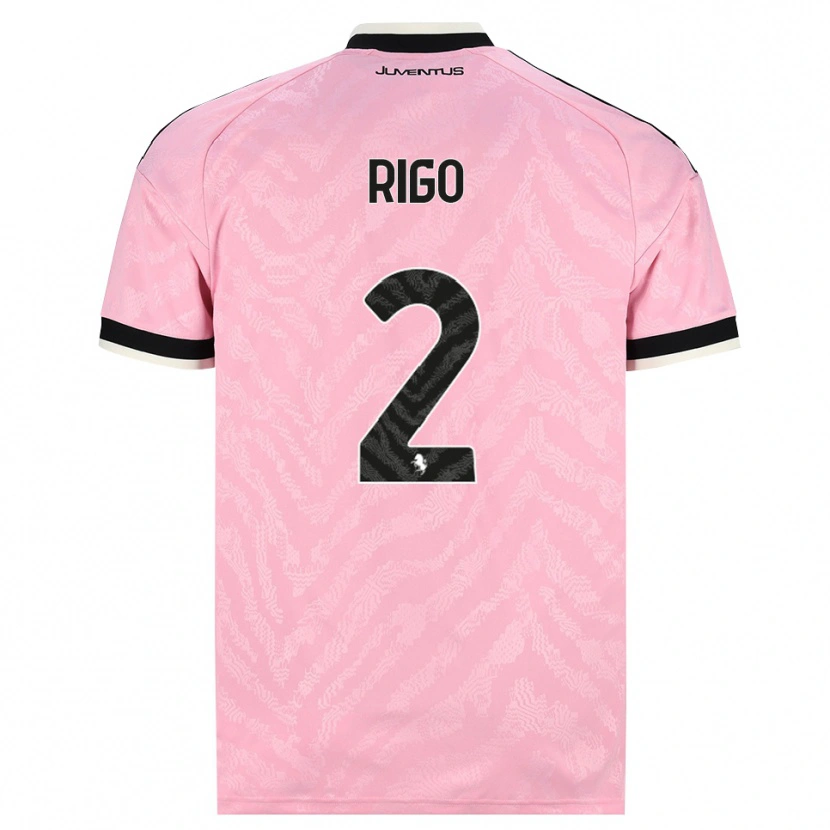 Danxen Kinder Davide Rigo #2 Pink Schwarz Auswärtstrikot Trikot 2026/27 T-Shirt Österreich