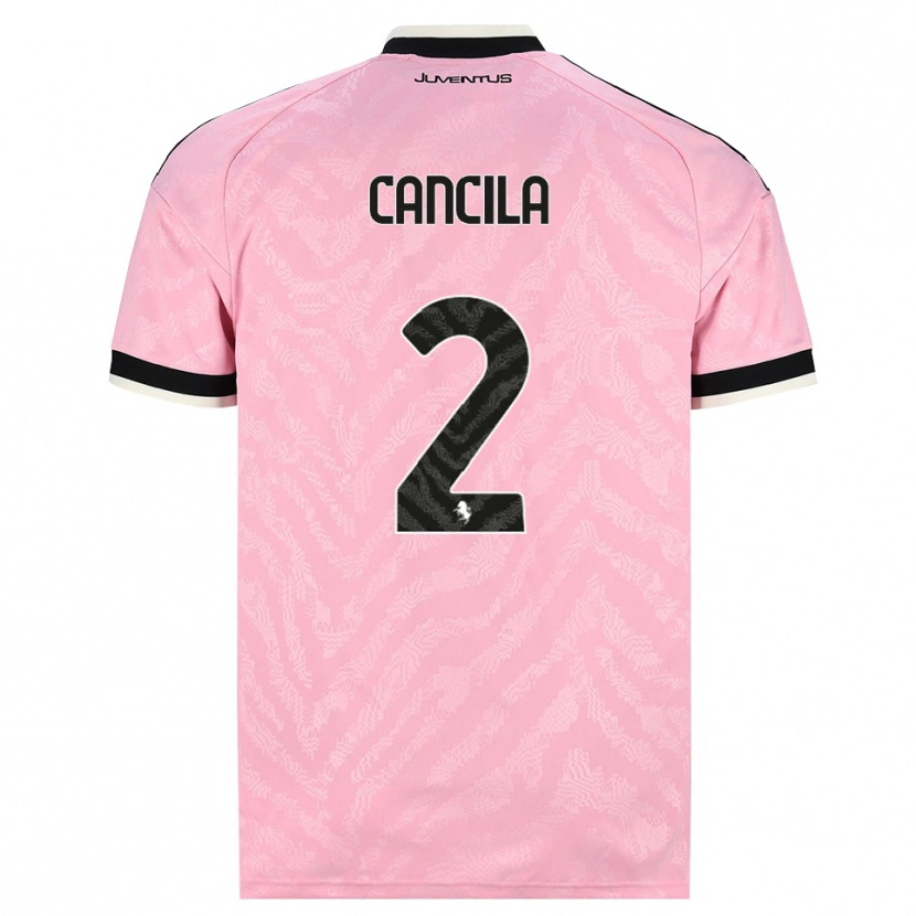 Danxen Kinder Lorenzo Cancila #2 Pink Schwarz Auswärtstrikot Trikot 2026/27 T-Shirt Österreich