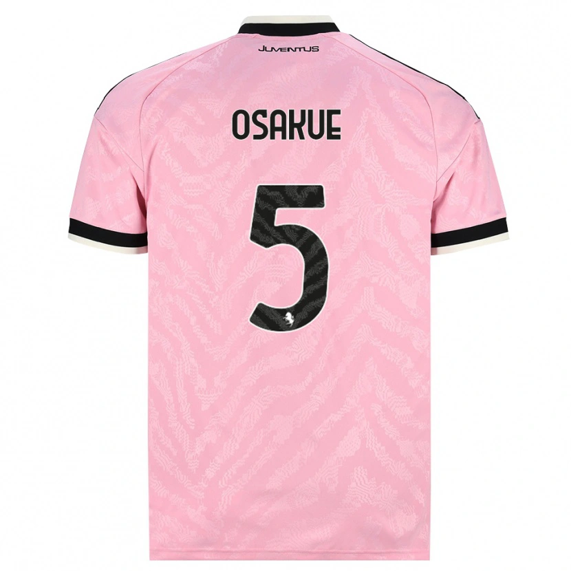 Danxen Kinder Denaly Osakue #5 Pink Schwarz Auswärtstrikot Trikot 2026/27 T-Shirt Österreich