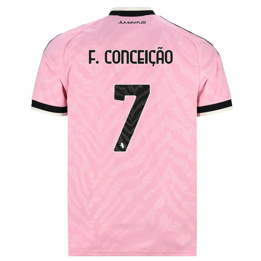 Danxen Kinder Francisco Conceição #7 Pink Schwarz Auswärtstrikot Trikot 2026/27 T-Shirt Österreich