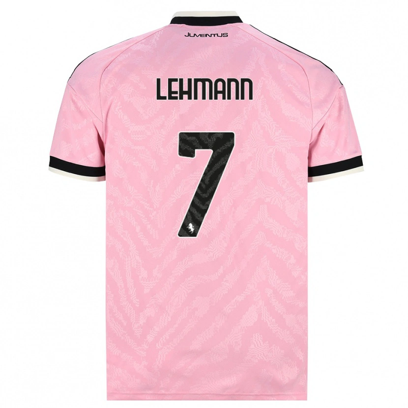 Danxen Kinder Alisha Lehmann #7 Pink Schwarz Auswärtstrikot Trikot 2026/27 T-Shirt Österreich