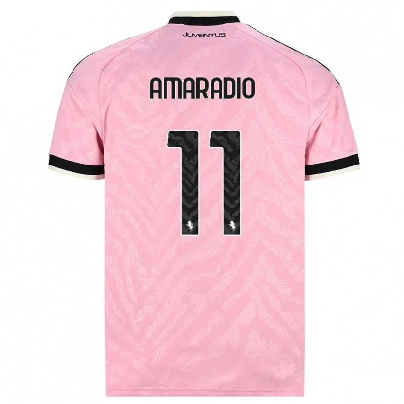 Danxen Kinder Luca Amaradio #11 Pink Schwarz Auswärtstrikot Trikot 2026/27 T-Shirt Österreich