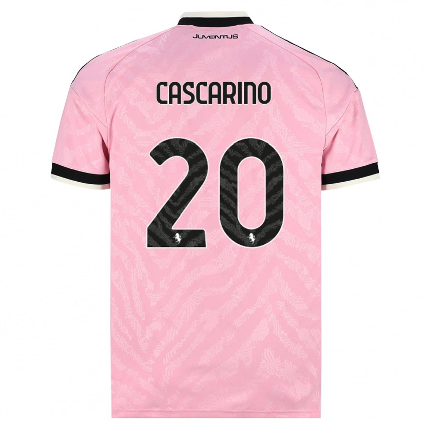 Danxen Kinder Estelle Cascarino #20 Pink Schwarz Auswärtstrikot Trikot 2026/27 T-Shirt Österreich