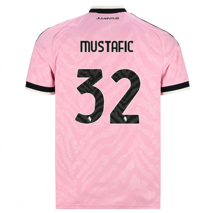 Danxen Kinder Emma Mustafic #32 Pink Schwarz Auswärtstrikot Trikot 2026/27 T-Shirt Österreich