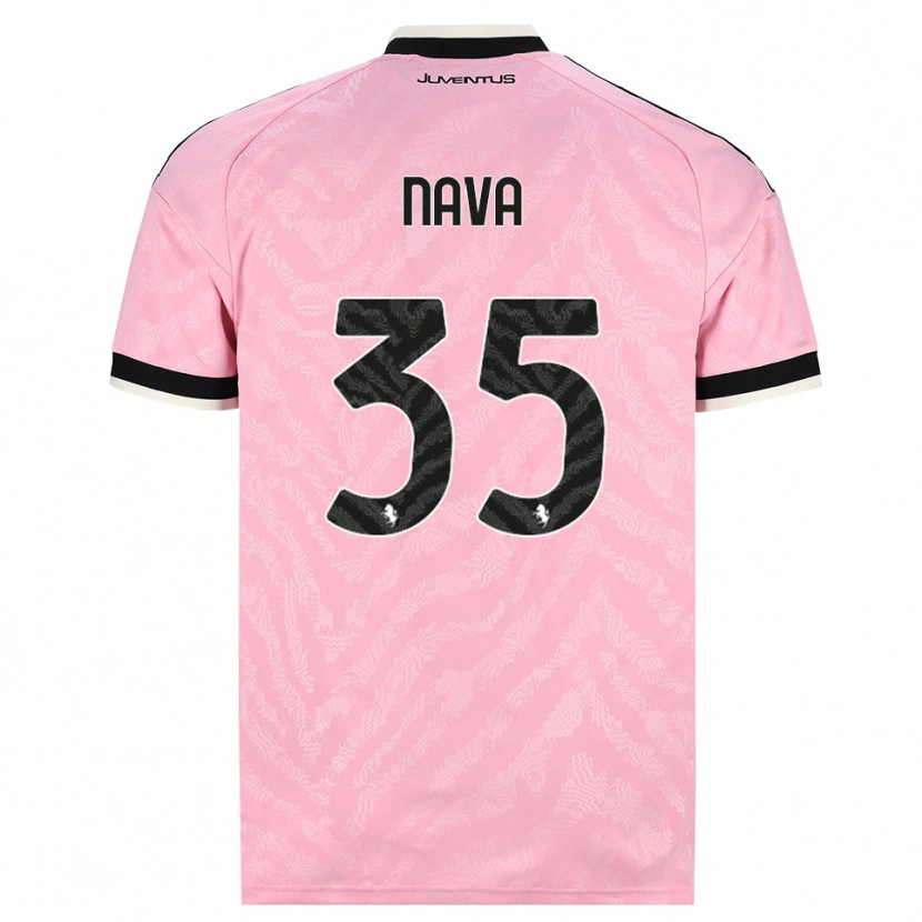 Danxen Kinder Sebastiano Nava #35 Pink Schwarz Auswärtstrikot Trikot 2026/27 T-Shirt Österreich