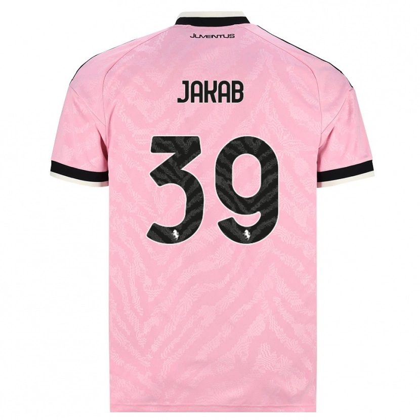 Danxen Kinder Mátyás Jakab #39 Pink Schwarz Auswärtstrikot Trikot 2026/27 T-Shirt Österreich