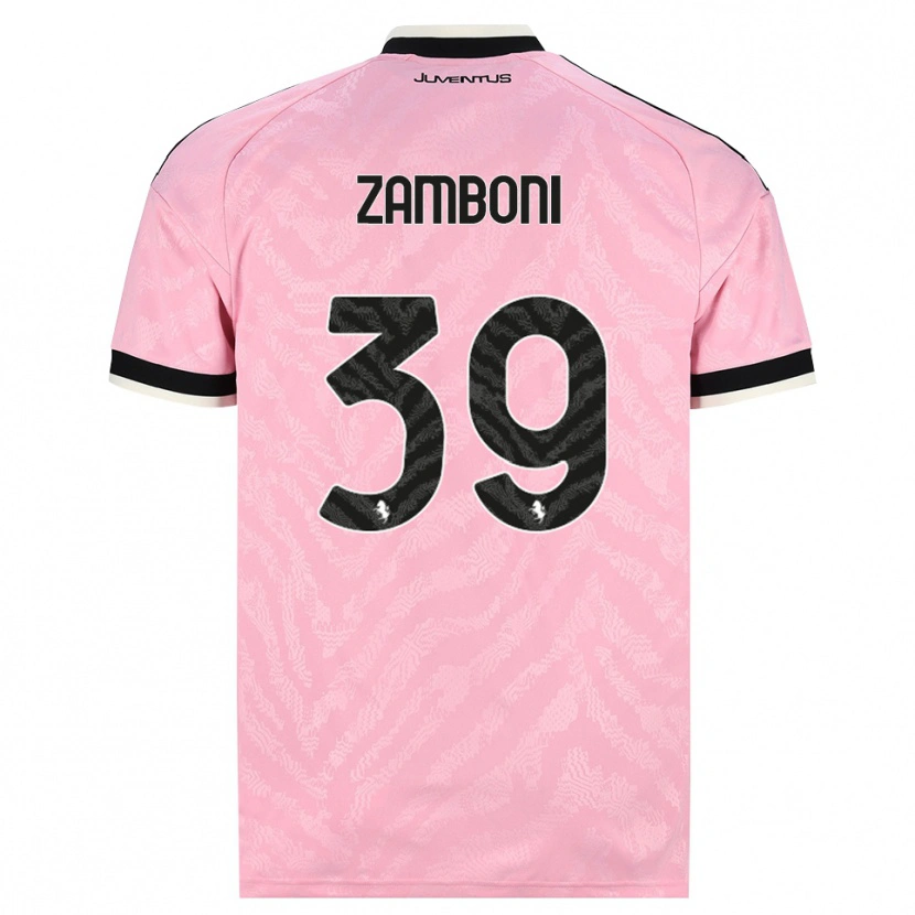 Danxen Kinder Marta Zamboni #39 Pink Schwarz Auswärtstrikot Trikot 2026/27 T-Shirt Österreich