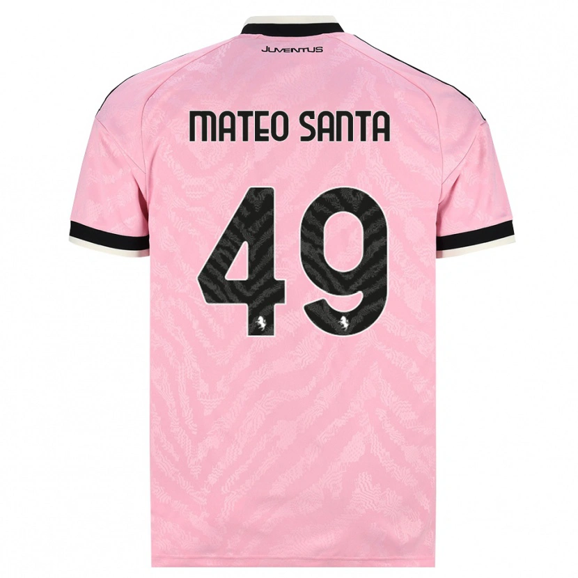 Danxen Kinder Mateo Santa Maria #49 Pink Schwarz Auswärtstrikot Trikot 2026/27 T-Shirt Österreich