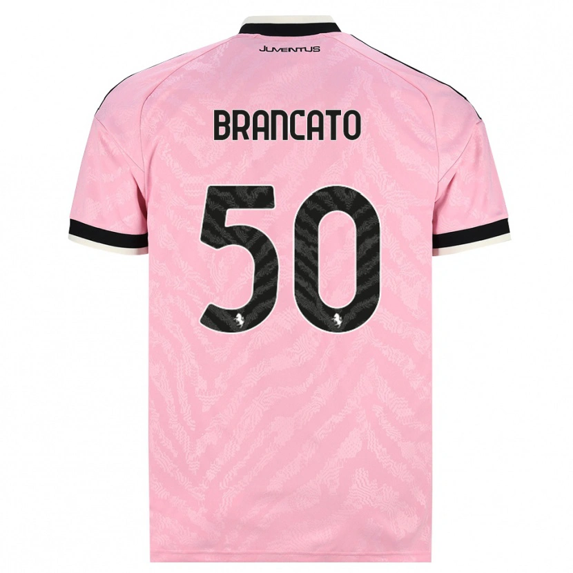 Danxen Kinder Alessandro Brancato #50 Pink Schwarz Auswärtstrikot Trikot 2026/27 T-Shirt Österreich