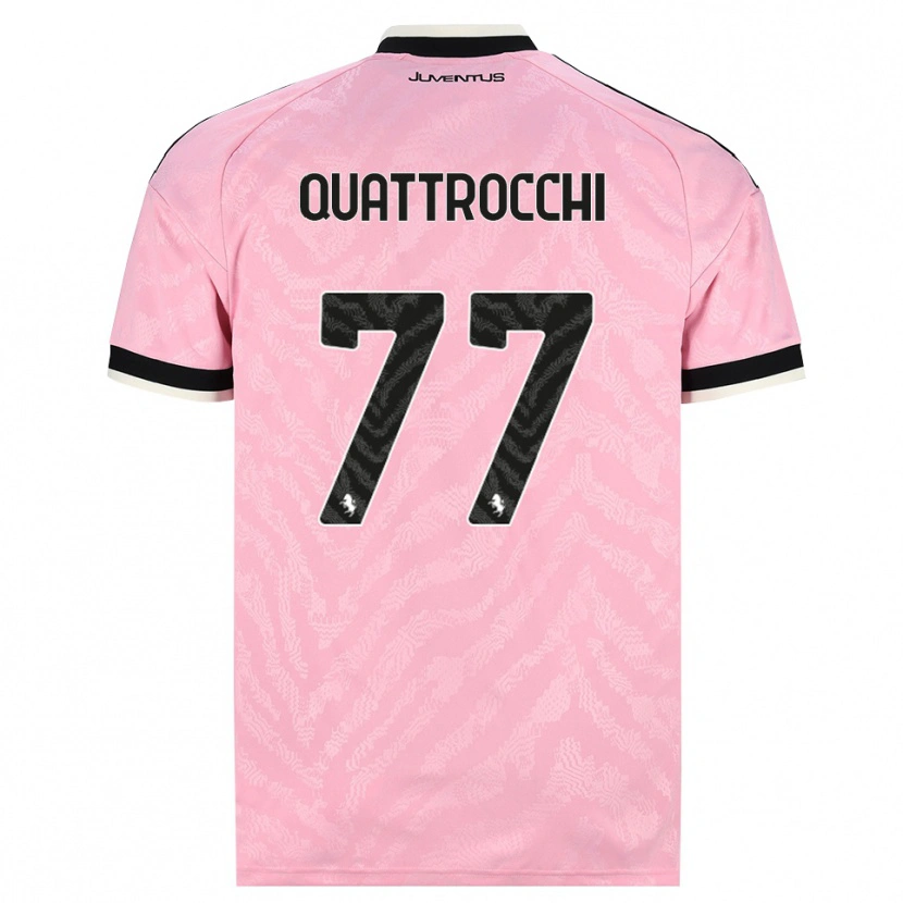 Danxen Kinder Juan Ignacio Quattrocchi #77 Pink Schwarz Auswärtstrikot Trikot 2026/27 T-Shirt Österreich