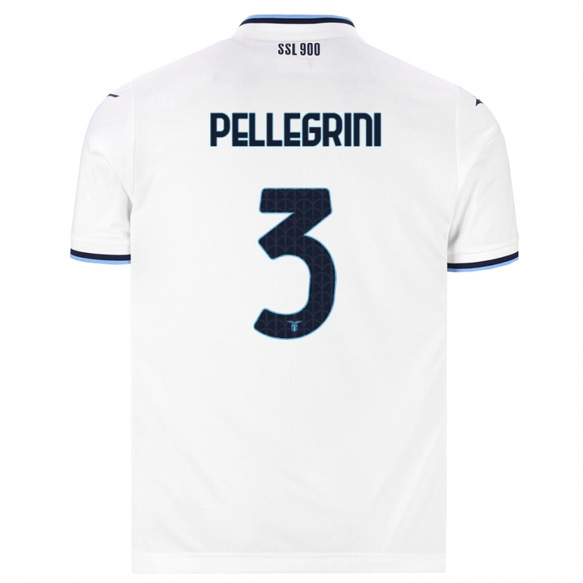Danxen Kinder Luca Pellegrini #3 Weiß Dunkelblau Auswärtstrikot Trikot 2026/27 T-Shirt Österreich
