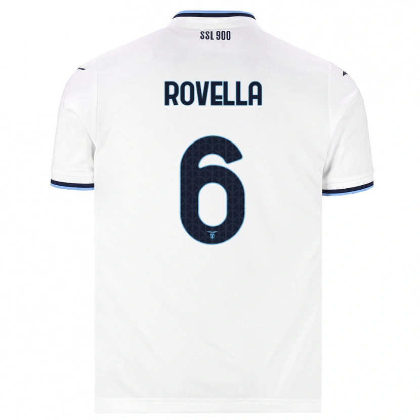 Danxen Kinder Nicolò Rovella #6 Weiß Dunkelblau Auswärtstrikot Trikot 2026/27 T-Shirt Österreich
