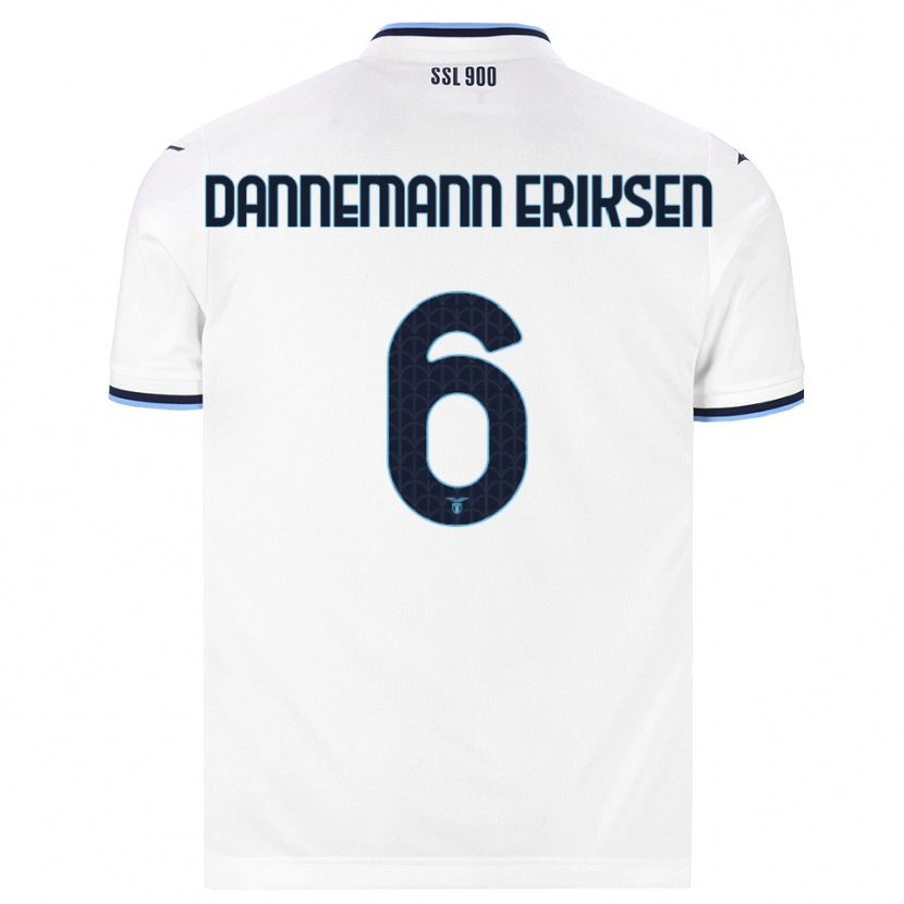 Danxen Kinder Louise Dannemann Eriksen #6 Weiß Dunkelblau Auswärtstrikot Trikot 2026/27 T-Shirt Österreich