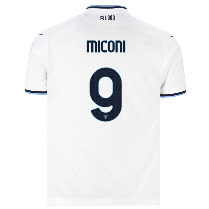 Danxen Kinder Lorenzo Miconi #9 Weiß Dunkelblau Auswärtstrikot Trikot 2026/27 T-Shirt Österreich
