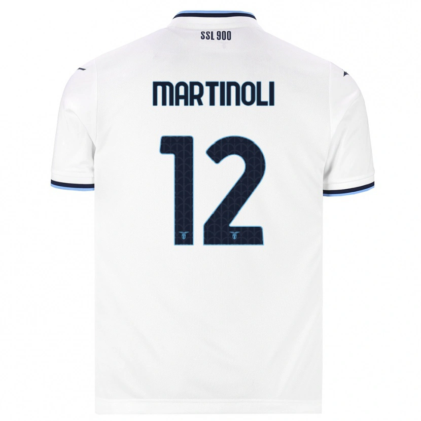 Danxen Kinder Elettra Martinoli #12 Weiß Dunkelblau Auswärtstrikot Trikot 2026/27 T-Shirt Österreich