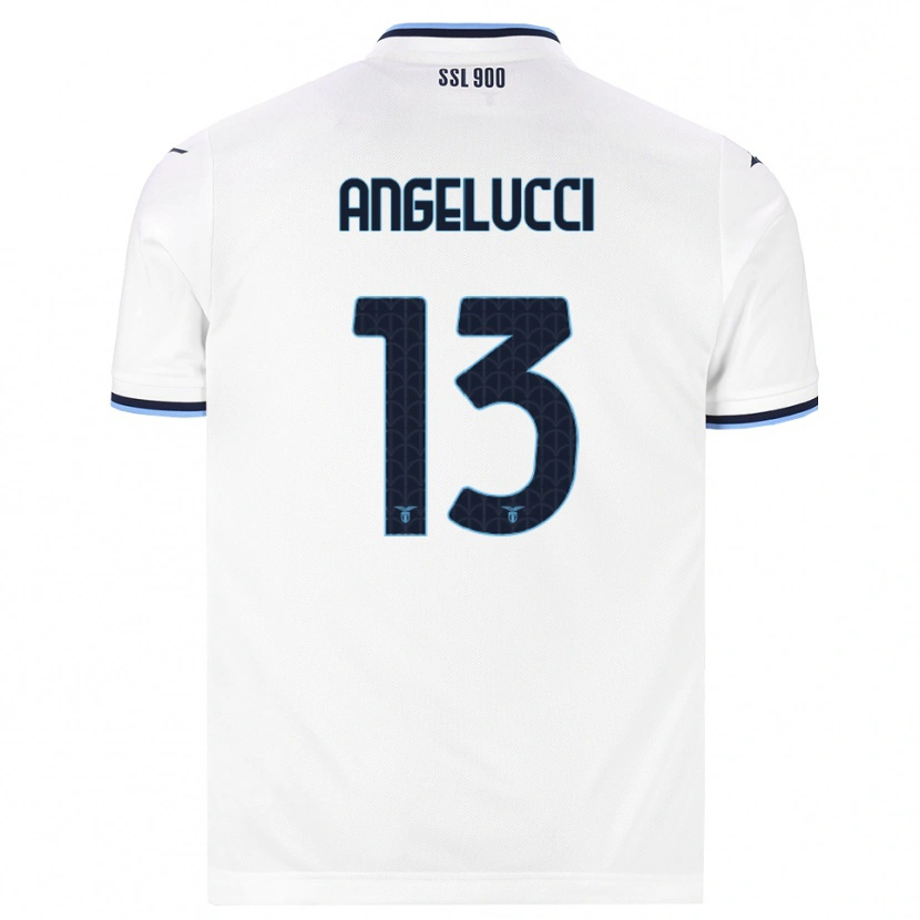 Danxen Kinder Valerio Angelucci #13 Weiß Dunkelblau Auswärtstrikot Trikot 2026/27 T-Shirt Österreich