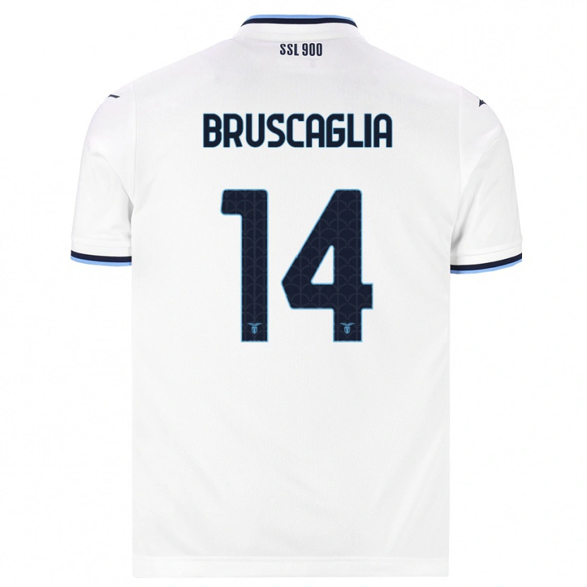 Danxen Kinder Lukas Bruscaglia #14 Weiß Dunkelblau Auswärtstrikot Trikot 2026/27 T-Shirt Österreich