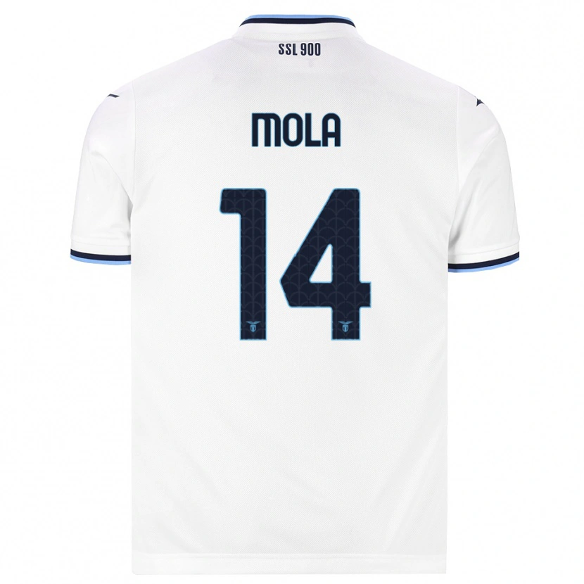 Danxen Kinder Tommaso Mola #14 Weiß Dunkelblau Auswärtstrikot Trikot 2026/27 T-Shirt Österreich