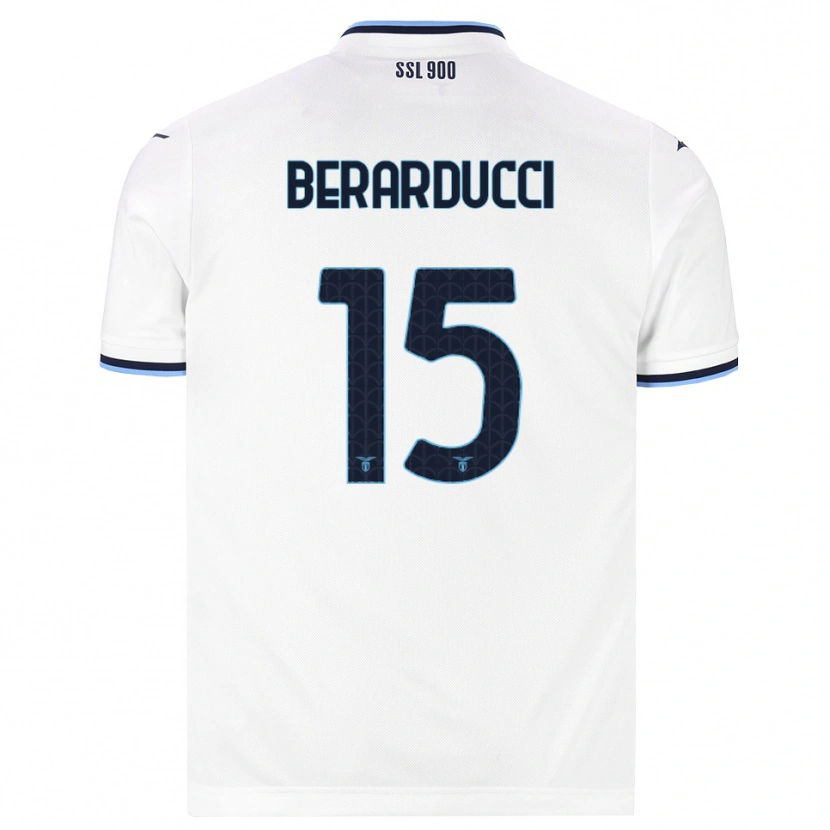 Danxen Kinder Martina Berarducci #15 Weiß Dunkelblau Auswärtstrikot Trikot 2026/27 T-Shirt Österreich