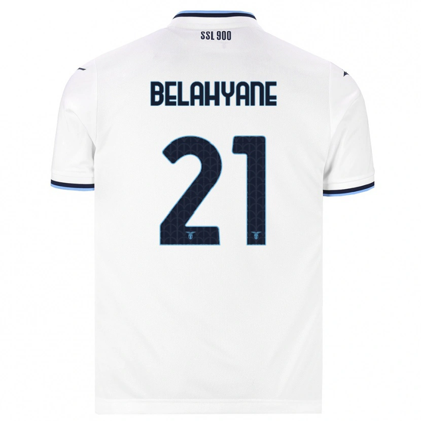 Danxen Kinder Reda Belahyane #21 Weiß Dunkelblau Auswärtstrikot Trikot 2026/27 T-Shirt Österreich