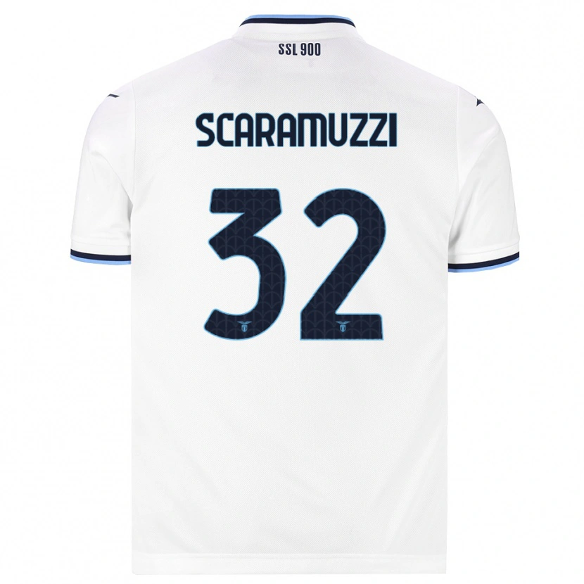 Danxen Kinder Chiara Scaramuzzi #32 Weiß Dunkelblau Auswärtstrikot Trikot 2026/27 T-Shirt Österreich