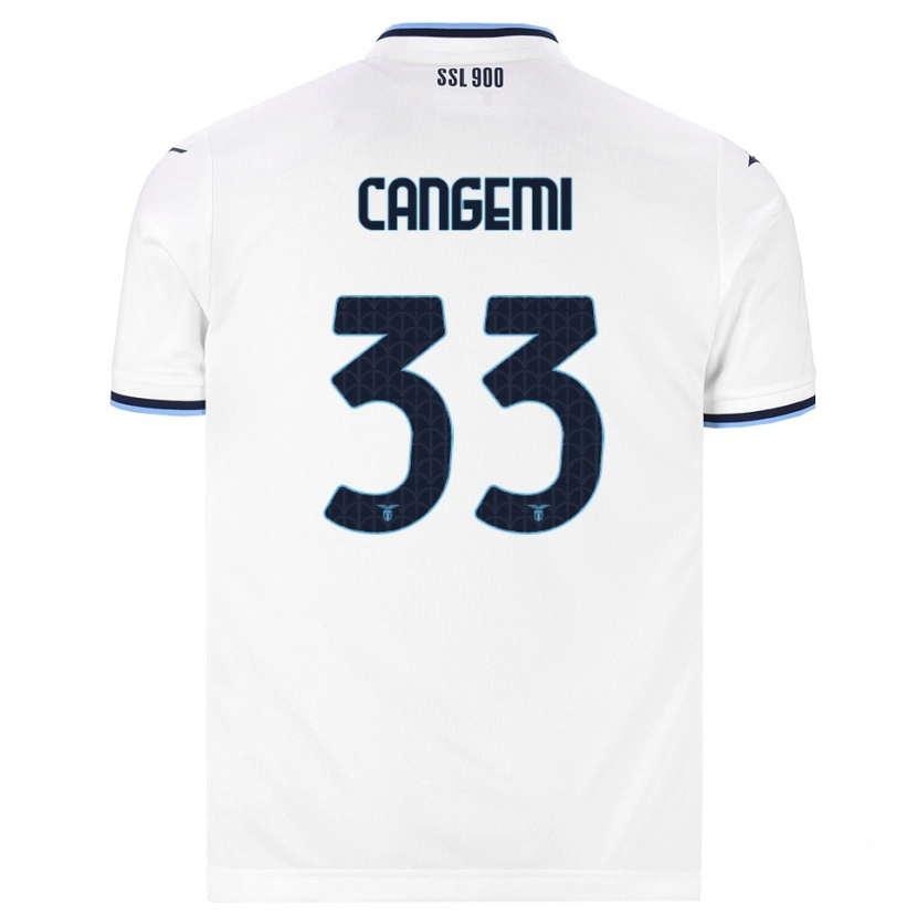 Danxen Kinder Emanuele Cangemi #33 Weiß Dunkelblau Auswärtstrikot Trikot 2026/27 T-Shirt Österreich
