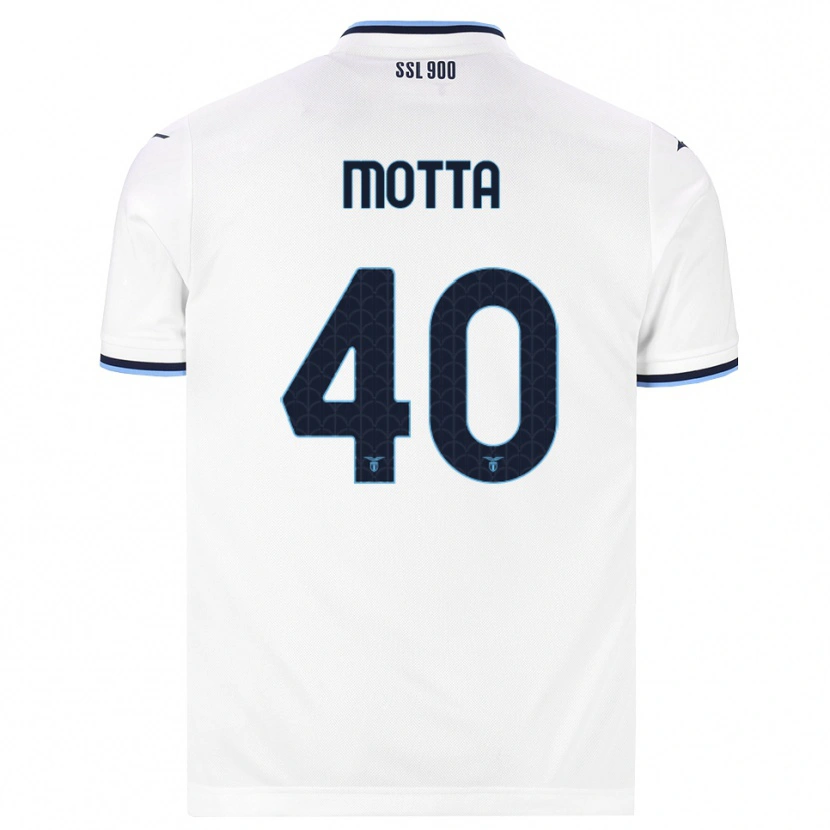 Danxen Kinder Edoardo Motta #40 Weiß Dunkelblau Auswärtstrikot Trikot 2026/27 T-Shirt Österreich