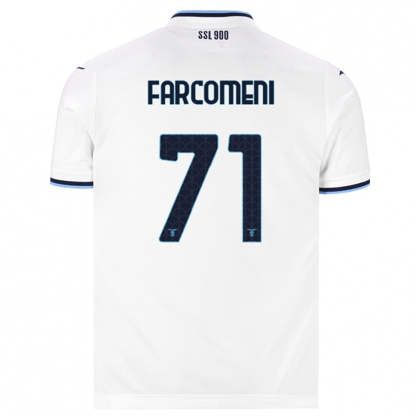Danxen Kinder Valerio Farcomeni #71 Weiß Dunkelblau Auswärtstrikot Trikot 2026/27 T-Shirt Österreich