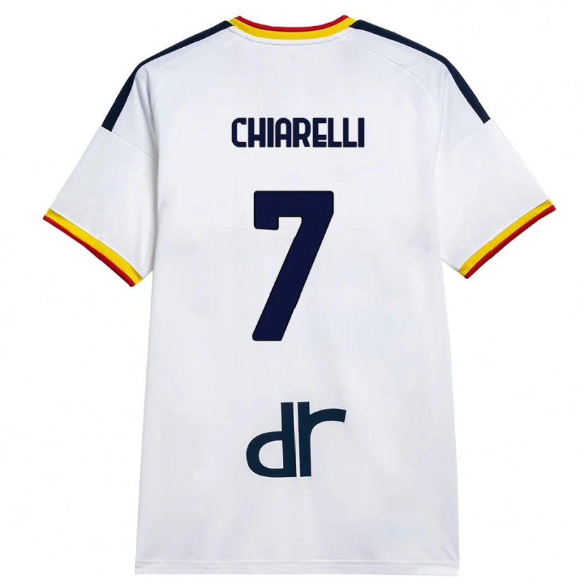 Danxen Kinder Donato Chiarelli #7 Weiß Gelb Rot Auswärtstrikot Trikot 2026/27 T-Shirt Österreich