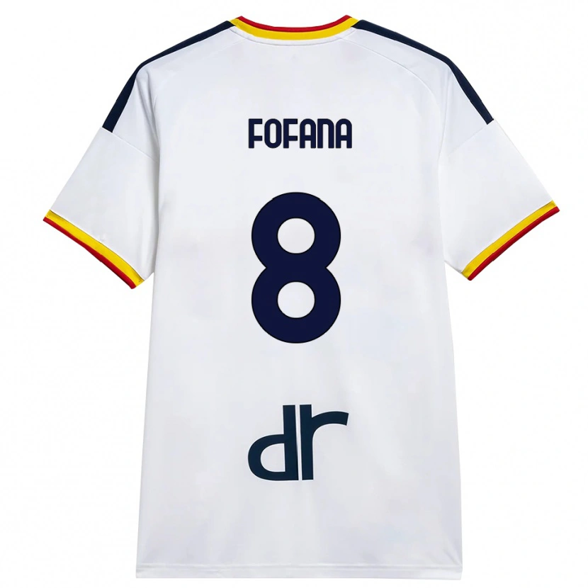 Danxen Kinder Sadik Fofana #8 Weiß Gelb Rot Auswärtstrikot Trikot 2026/27 T-Shirt Österreich