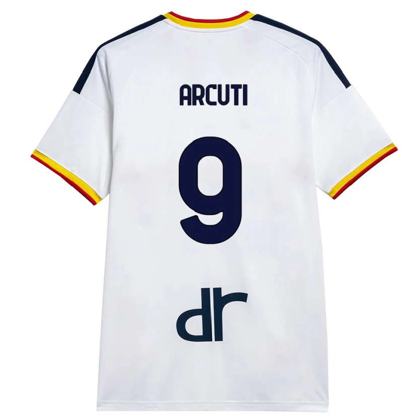 Danxen Kinder Gabriele Arcuti #9 Weiß Gelb Rot Auswärtstrikot Trikot 2026/27 T-Shirt Österreich
