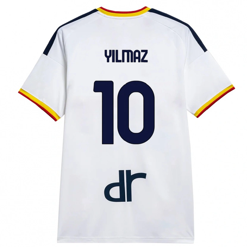 Danxen Kinder Enes Yilmaz #10 Weiß Gelb Rot Auswärtstrikot Trikot 2026/27 T-Shirt Österreich