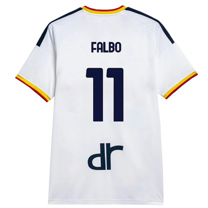 Danxen Kinder Antonio Falbo #11 Weiß Gelb Rot Auswärtstrikot Trikot 2026/27 T-Shirt Österreich
