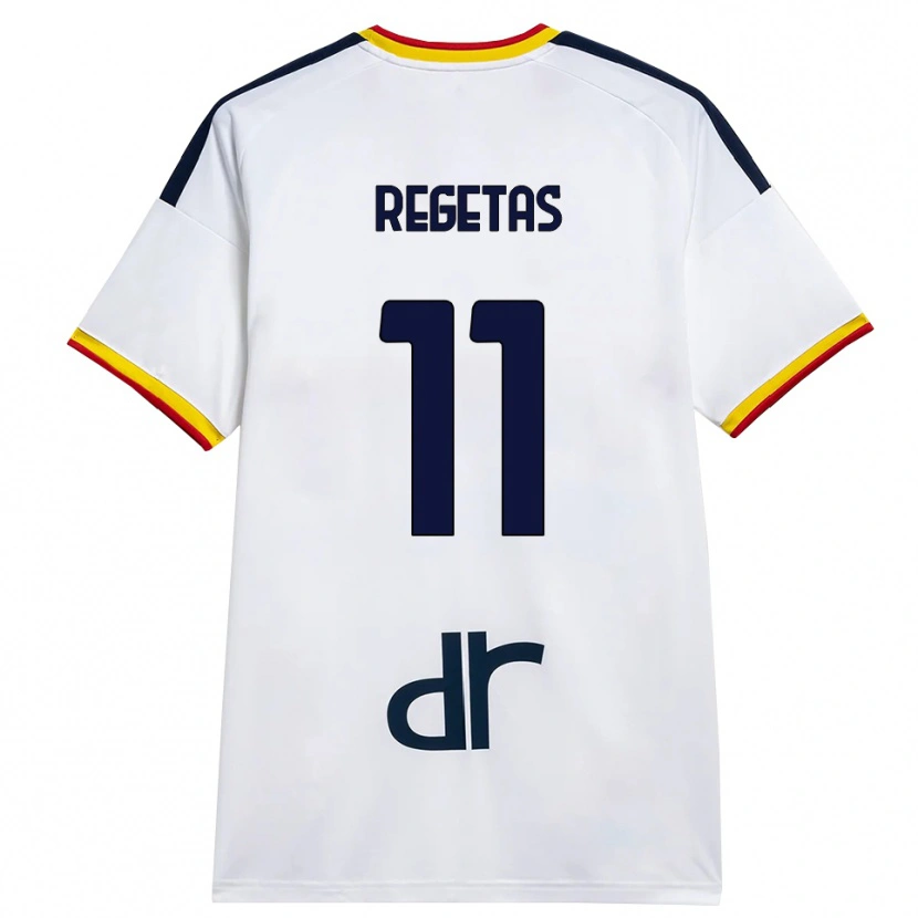 Danxen Kinder Domagoj Regetas #11 Weiß Gelb Rot Auswärtstrikot Trikot 2026/27 T-Shirt Österreich