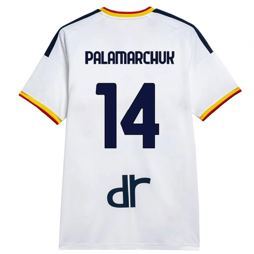 Danxen Kinder Cristiano Palamarchuk #14 Weiß Gelb Rot Auswärtstrikot Trikot 2026/27 T-Shirt Österreich