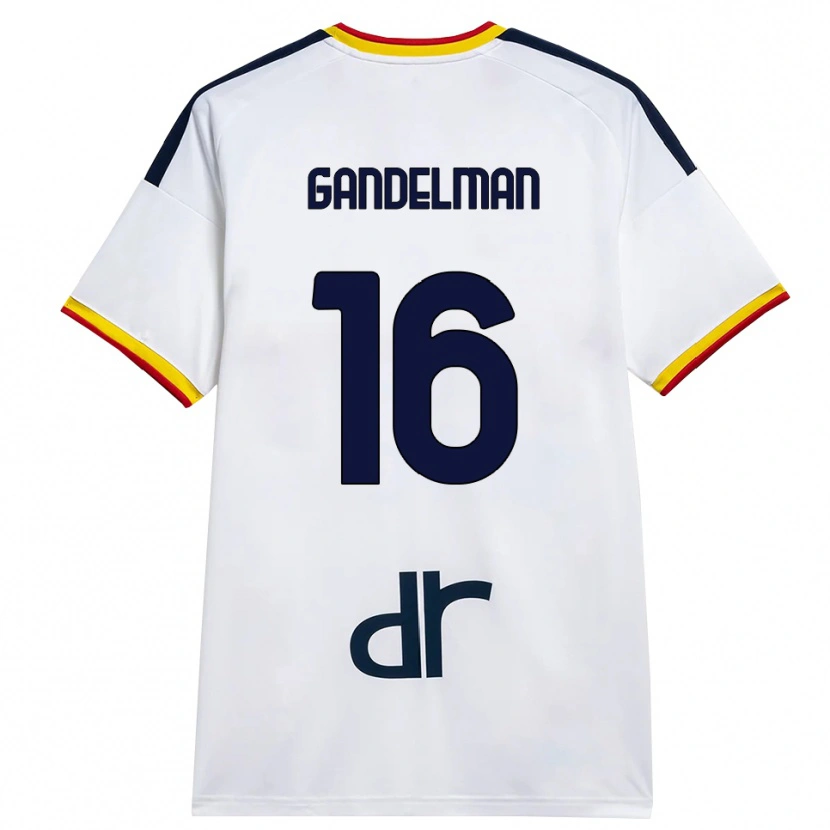 Danxen Kinder Omri Gandelman #16 Weiß Gelb Rot Auswärtstrikot Trikot 2026/27 T-Shirt Österreich