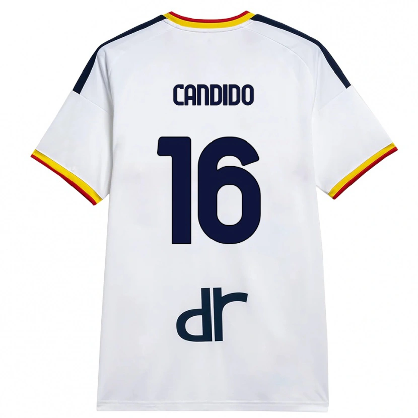 Danxen Kinder Filippo Candido #16 Weiß Gelb Rot Auswärtstrikot Trikot 2026/27 T-Shirt Österreich