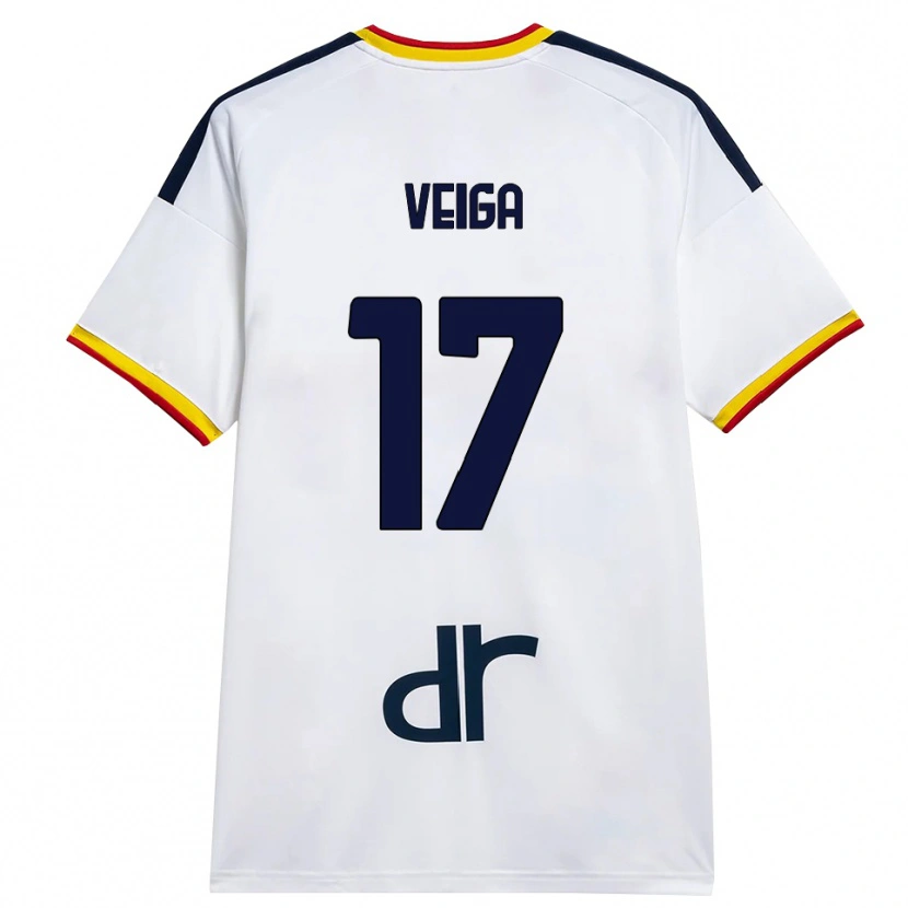 Danxen Kinder Danilo Veiga #17 Weiß Gelb Rot Auswärtstrikot Trikot 2026/27 T-Shirt Österreich