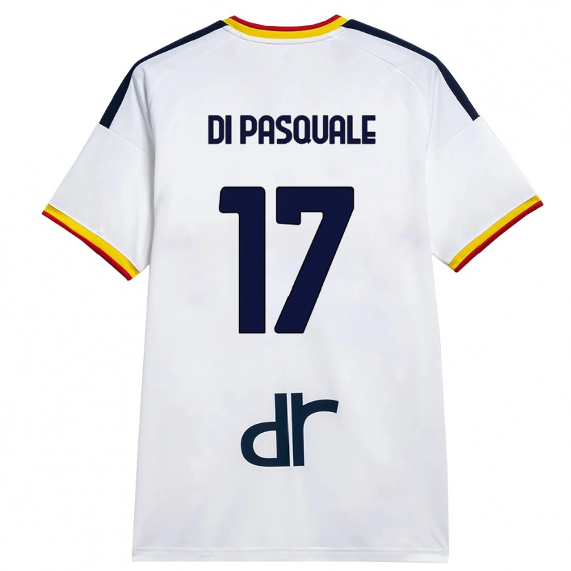 Danxen Kinder Alessandro Di Pasquale #17 Weiß Gelb Rot Auswärtstrikot Trikot 2026/27 T-Shirt Österreich