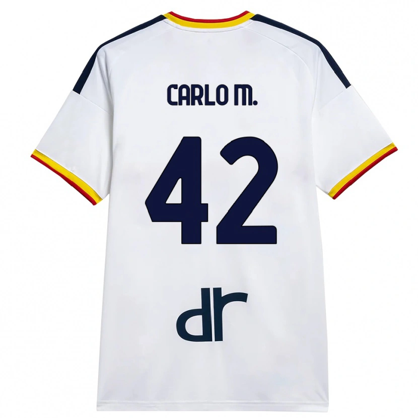 Danxen Kinder Carlo Mariano #42 Weiß Gelb Rot Auswärtstrikot Trikot 2026/27 T-Shirt Österreich