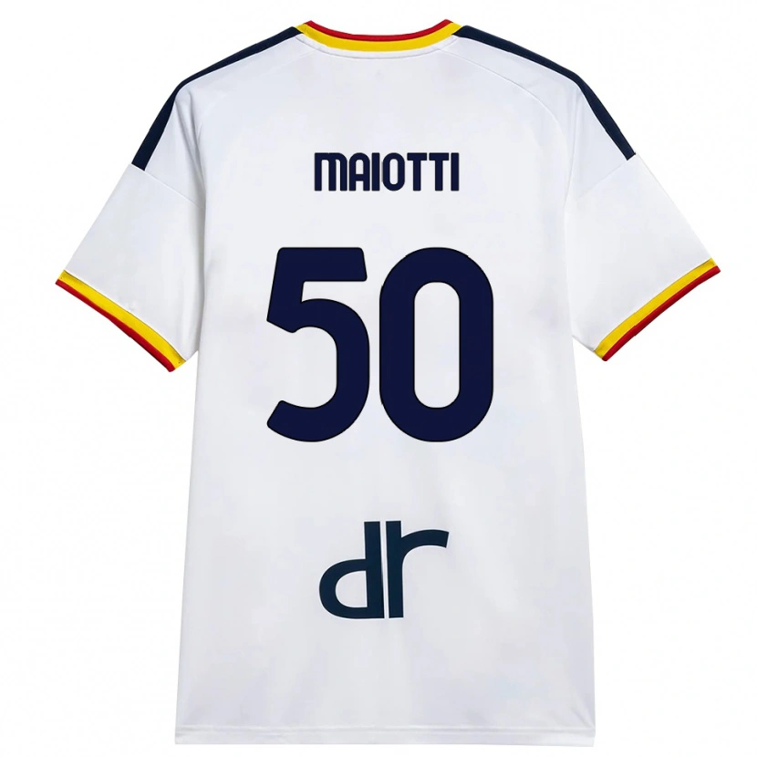 Danxen Kinder Sebastiano Maiotti #50 Weiß Gelb Rot Auswärtstrikot Trikot 2026/27 T-Shirt Österreich