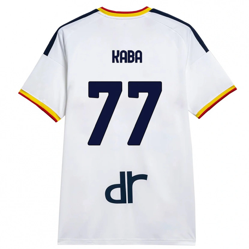 Danxen Kinder Mohamed Kaba #77 Weiß Gelb Rot Auswärtstrikot Trikot 2026/27 T-Shirt Österreich